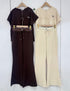Casual Round Neck Short Sleeves Co-Ord Sets